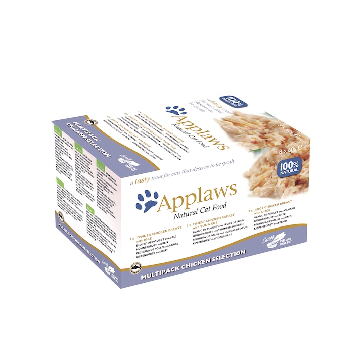 Applaws cat adult bol piept de pui si orez 60 g