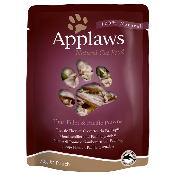 Applaws cat adult file de ton si creveti plic 70g