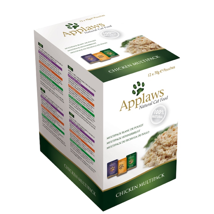 Applaws cat adult piept de pui si dovleac plic 70g