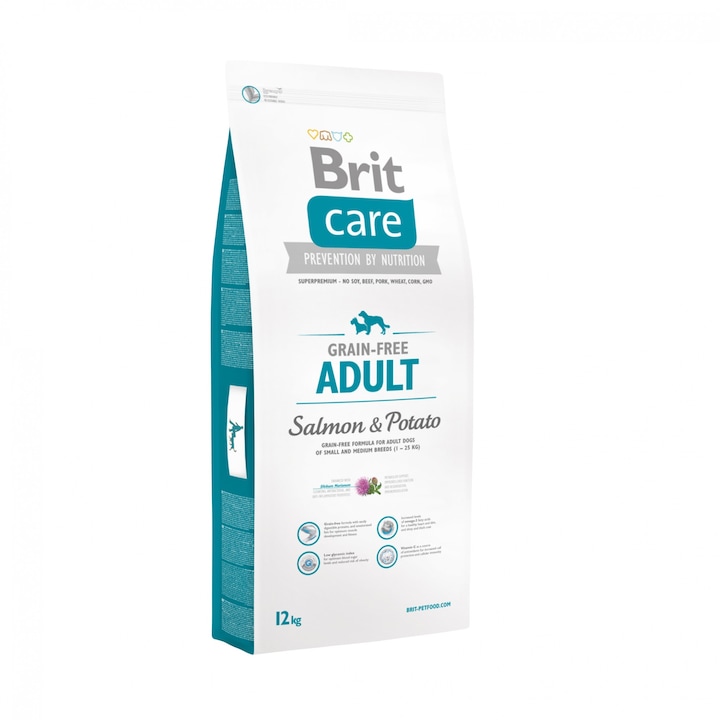 Brit care grain free puppy somon si cartofi 12kg