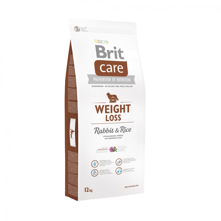 Brit care weight loss cu iepure si orez 12 kg