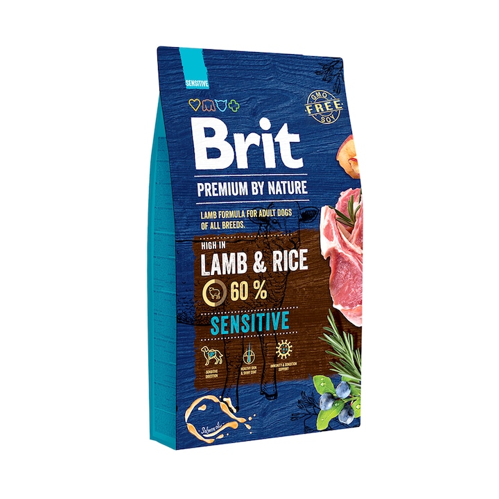 Brit premium cat sensitive cu miel 8 kg