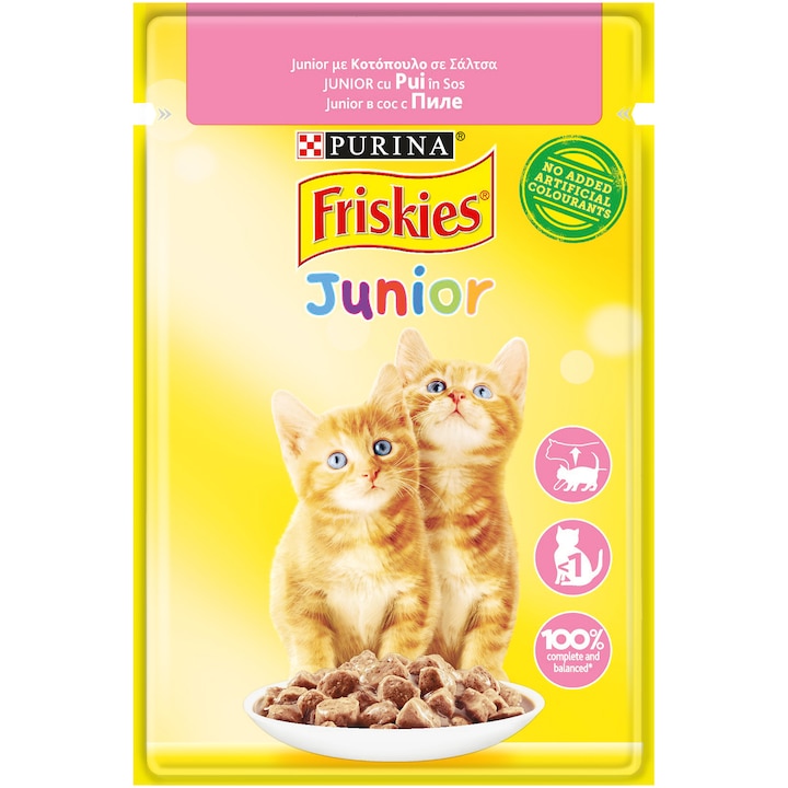 Iams kitten cu pui plic 85 g