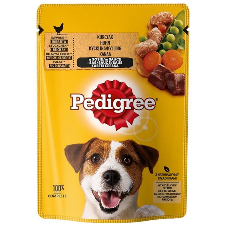 Pedigree adult pui si legume 100 g