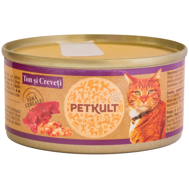 Petkult cat grain free ton si pui 80 g